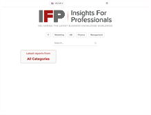 Tablet Screenshot of insightsforprofessionals.com